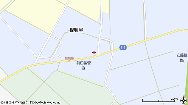 〒999-7706 山形県東田川郡庄内町提興屋の地図