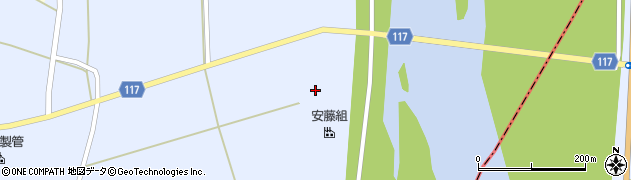 山形県東田川郡庄内町提興屋中島周辺の地図