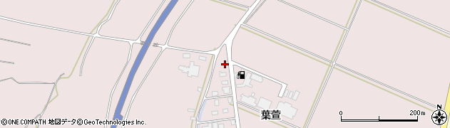 山形県酒田市坂野辺新田葉萱47-6周辺の地図