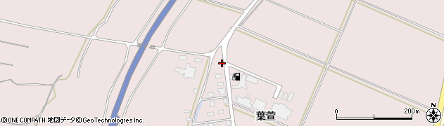 山形県酒田市坂野辺新田葉萱47-3周辺の地図