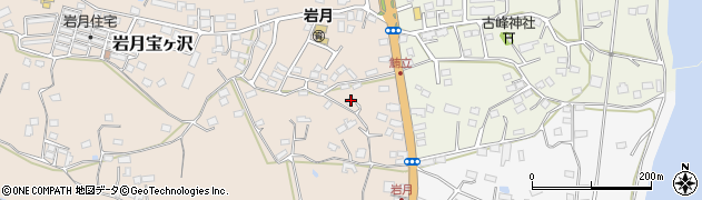 宮城県気仙沼市岩月宝ヶ沢104-2周辺の地図