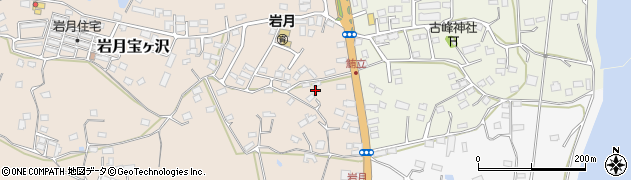 宮城県気仙沼市岩月宝ヶ沢104周辺の地図