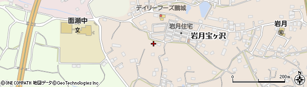 宮城県気仙沼市岩月宝ヶ沢307-7周辺の地図