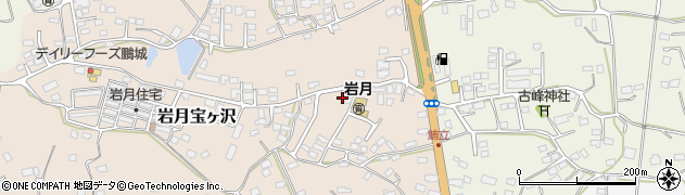 宮城県気仙沼市岩月宝ヶ沢43周辺の地図