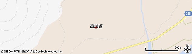 宮城県大崎市鳴子温泉鬼首（高はぎ）周辺の地図