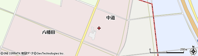 山形県酒田市木川（中道）周辺の地図