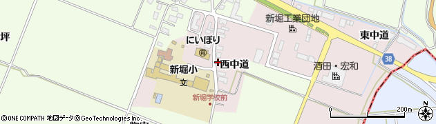 山形県酒田市木川西中道34周辺の地図