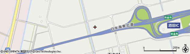 山形県酒田市広野西百間周辺の地図
