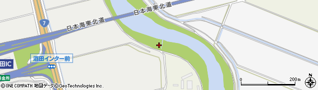 山形県酒田市広野（葉萱場）周辺の地図