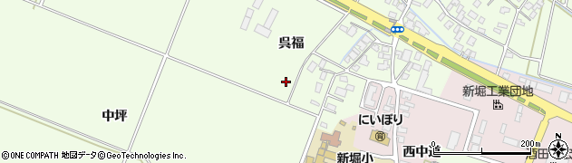 山形県酒田市新堀呉福周辺の地図