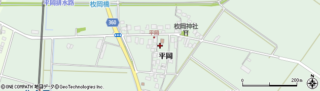 山形県庄内町（東田川郡）平岡（平岡）周辺の地図