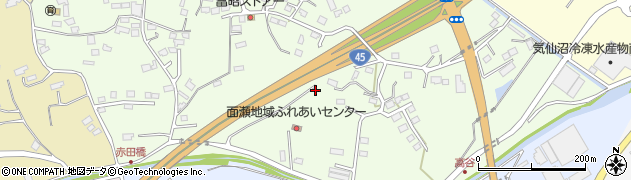 宮城県気仙沼市松崎高谷周辺の地図