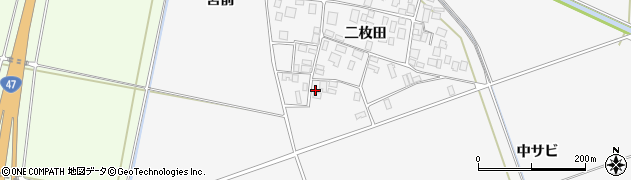山形県酒田市丸沼二枚田29周辺の地図