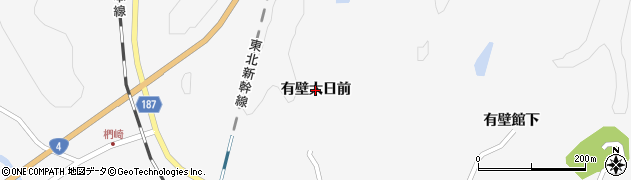宮城県栗原市金成（有壁大日前）周辺の地図