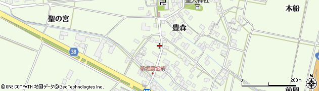 山形県酒田市新堀豊森8周辺の地図