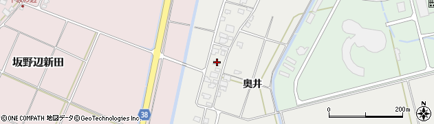 山形県酒田市広野奥井216周辺の地図