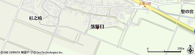山形県酒田市落野目周辺の地図