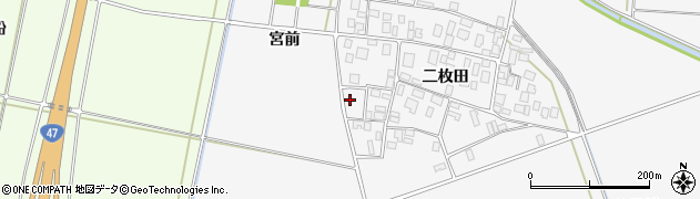 山形県酒田市丸沼二枚田48周辺の地図