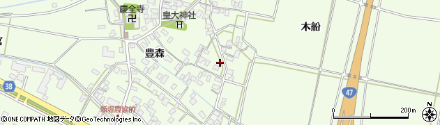 山形県酒田市新堀周辺の地図