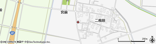 山形県酒田市丸沼二枚田49周辺の地図