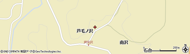 岩手県一関市藤沢町新沼（芦毛ノ沢）周辺の地図