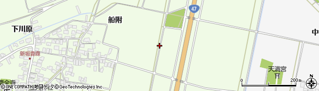 山形県酒田市新堀（船附）周辺の地図