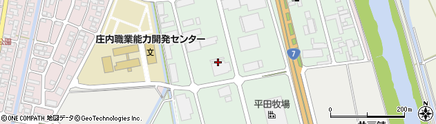 山形県酒田市京田周辺の地図