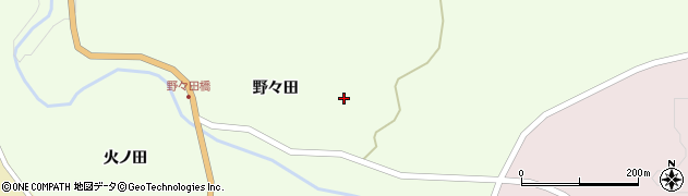 岩手県一関市藤沢町砂子田野々田36周辺の地図