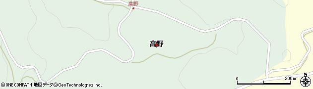 岩手県一関市川崎町薄衣（高野）周辺の地図