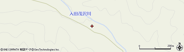 入田茂沢川周辺の地図