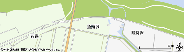 山形県酒田市新堀（魚持沢）周辺の地図