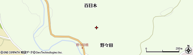 岩手県一関市藤沢町砂子田百目木72周辺の地図