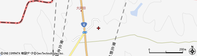 宮城県栗原市金成（有壁下大沢田）周辺の地図