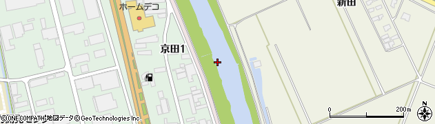 京田川周辺の地図