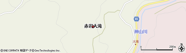 宮城県気仙沼市赤岩大滝周辺の地図