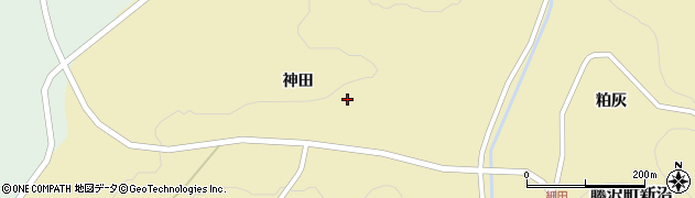 岩手県一関市藤沢町新沼（神田）周辺の地図