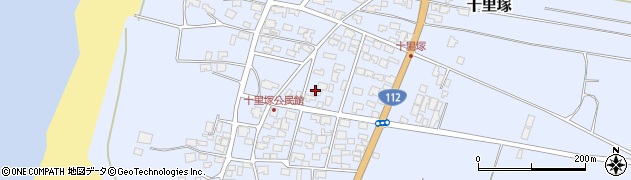 山形県酒田市十里塚甲周辺の地図