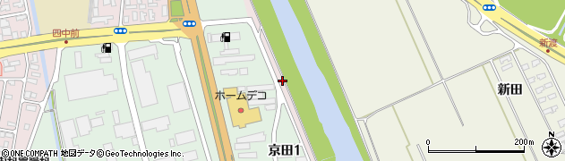 山形県酒田市坂野辺新田（中割）周辺の地図