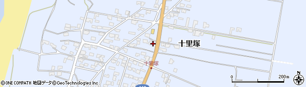 山形県酒田市十里塚丁周辺の地図
