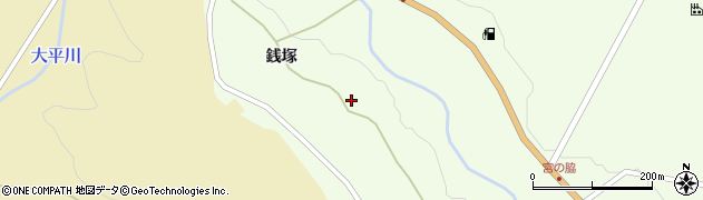 岩手県一関市藤沢町砂子田銭塚19周辺の地図