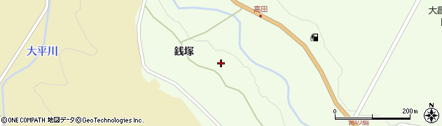 岩手県一関市藤沢町砂子田銭塚20-2周辺の地図