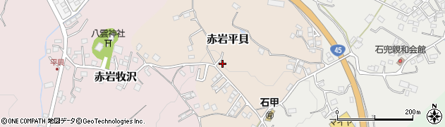 宮城県気仙沼市赤岩平貝23周辺の地図