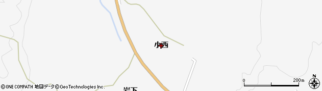 岩手県一関市真柴（小西）周辺の地図