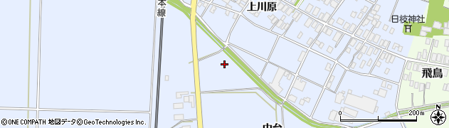 山形県酒田市砂越中台周辺の地図