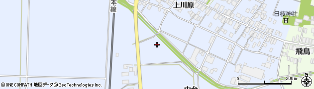 山形県酒田市砂越（中台）周辺の地図
