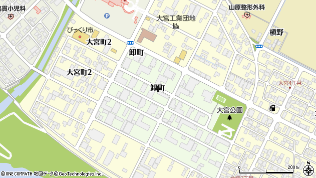 〒998-0823 山形県酒田市卸町の地図