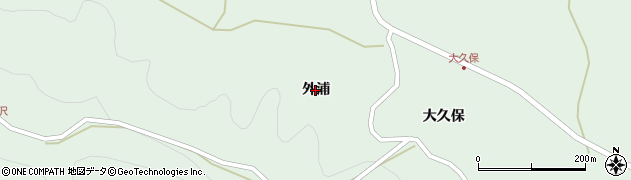 岩手県一関市川崎町薄衣（外浦）周辺の地図
