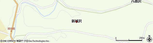 岩手県一関市藤沢町砂子田（新城沢）周辺の地図