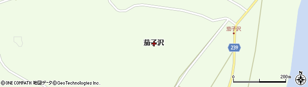 岩手県一関市弥栄茄子沢周辺の地図