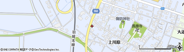 山形県酒田市砂越上川原周辺の地図